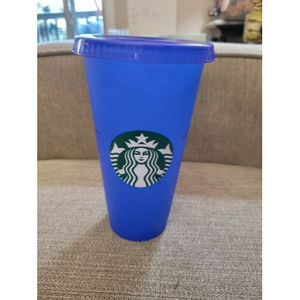 2020 Starbucks 24oz Color Changing Cold Beverage Tumbler Blue NO STRAW